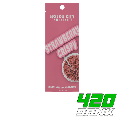 Photograph of product: Motor City Cannabites - Disposable Vape - Strawberry Crispy
