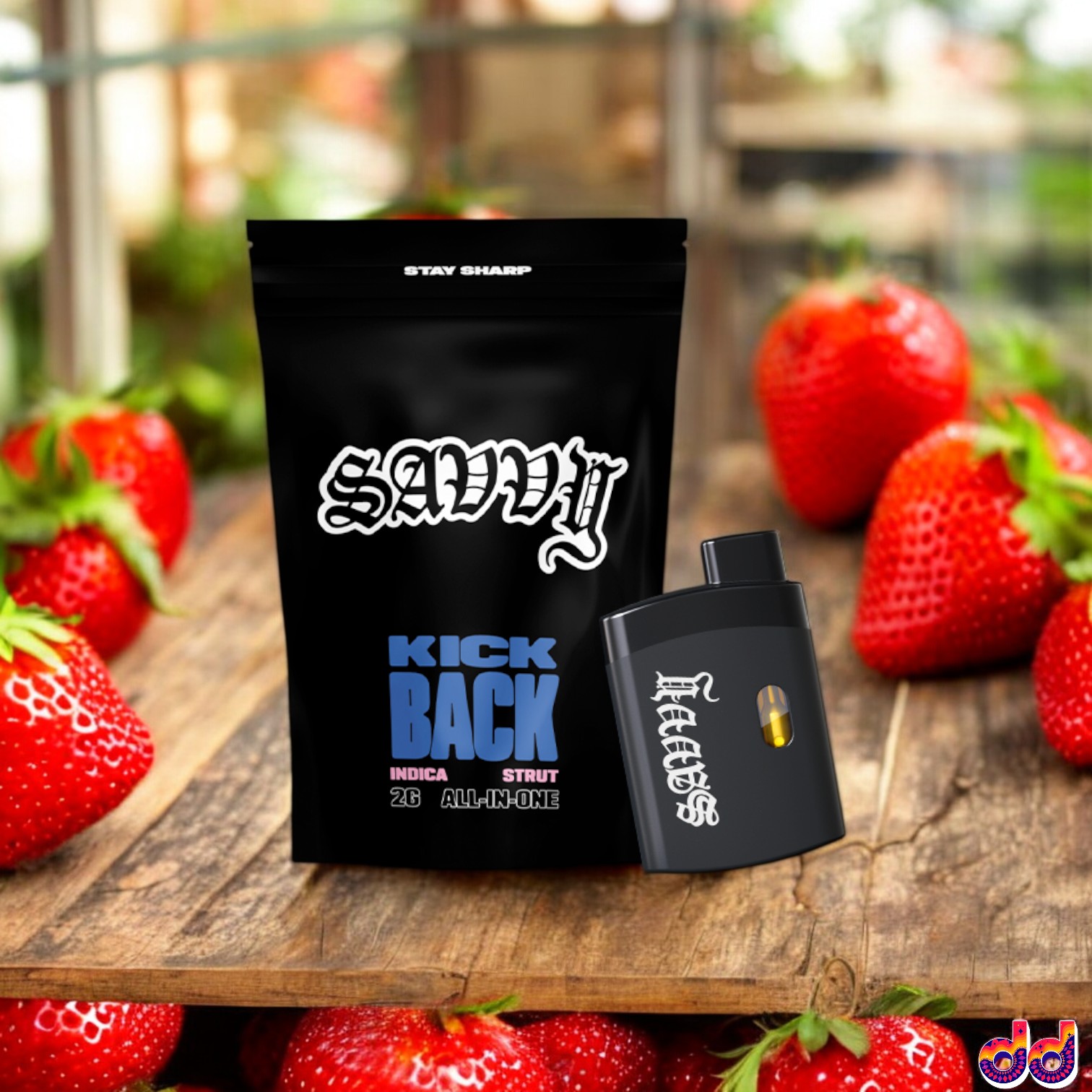 Photograph of product: Savvy Strut AIO Vape 2g- Fresh Berry