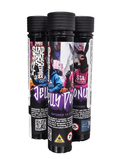 Photograph of product: Slap That Ass | Jelly Donutz Infused Pre-Roll | 1g