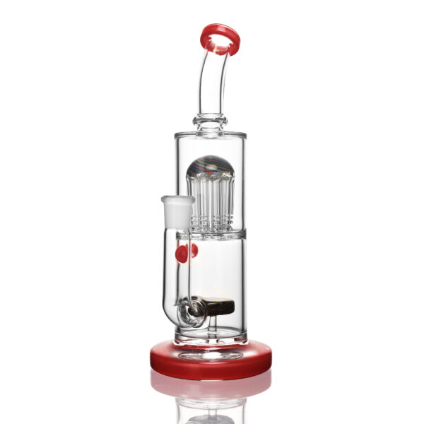 Photograph of product: EG Glass Lollipop Tube Color: Red