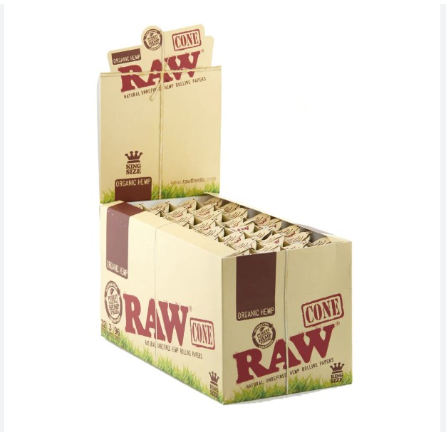 Photograph of product: Rolling Papers | Organic Raw Cones King Size 3pk