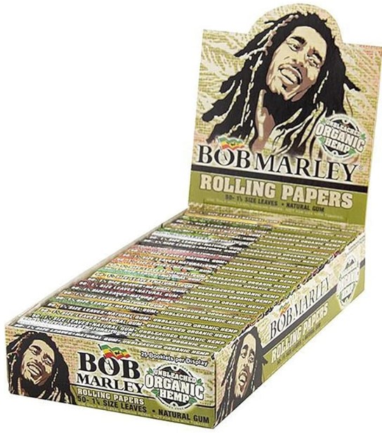 Photograph of product: Bob Marley Rolling Papers Organic Hemp 1-1/4"