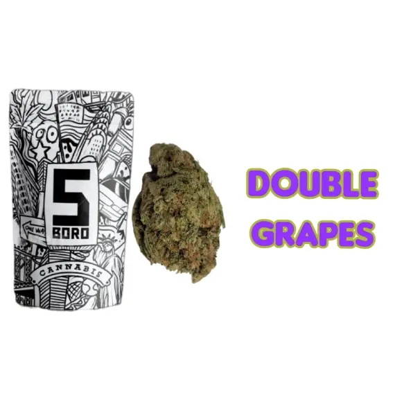 Photograph of product: 5Boro | Double Grape flower, pouch 3.5g