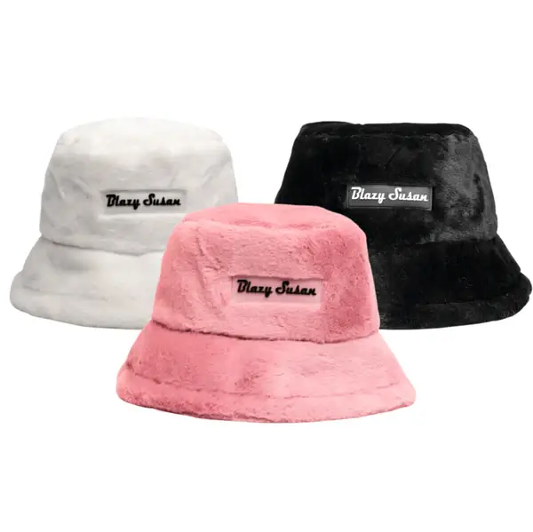 Photograph of product: Blazy Susan - Bucket Hat - White