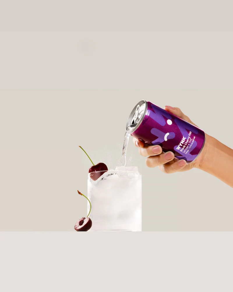 Photograph of product: 1:1 Black Cherry Fizz (3mg TH-oui/3mg CBD) 12oz Can