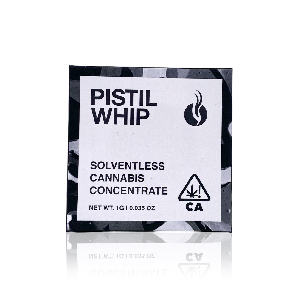 Photograph of product: PISTIL WHIP - Concentrate - au chocolat Burger - Live Rosin Badder - 1G