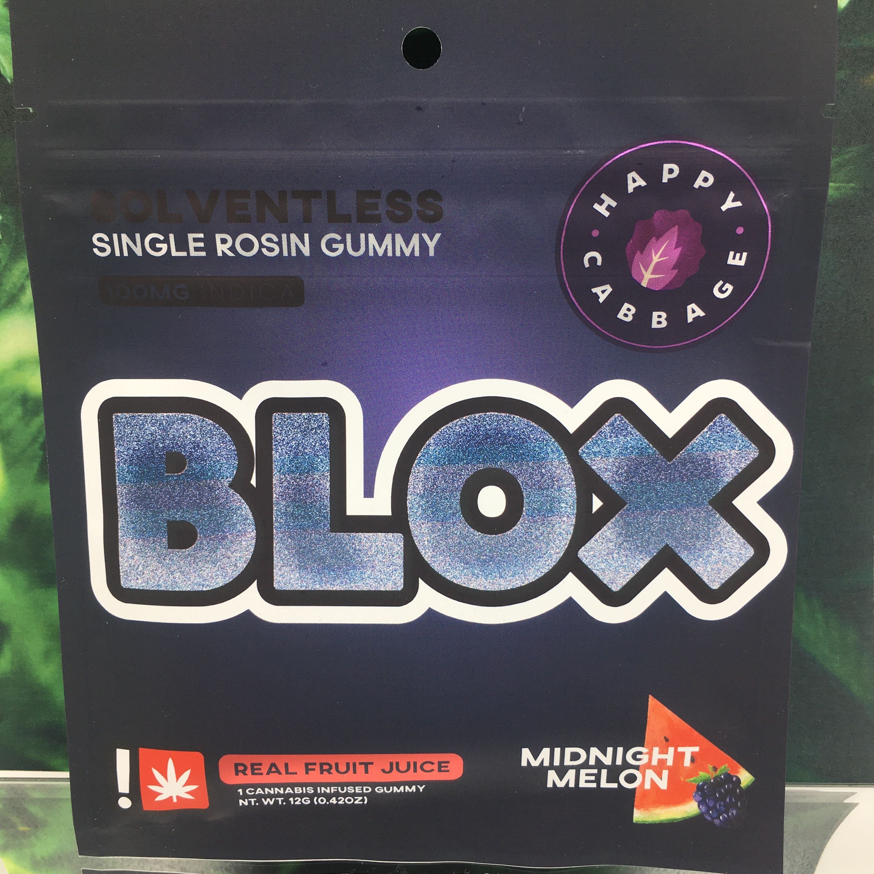 Photograph of product: Rosin Gummy | Midnight Melon BLOX | 100mg