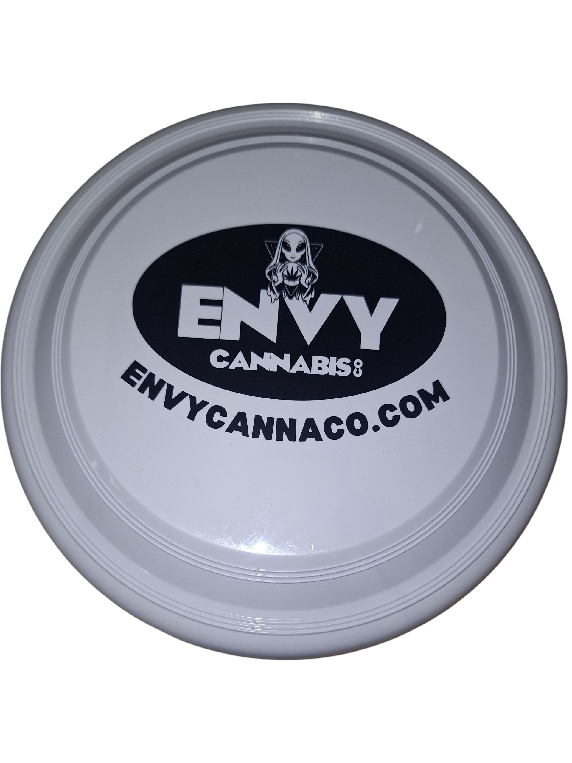 Photograph of Product: ENVY CANNA | LOGO BEACH FRISBEE | WHITE
