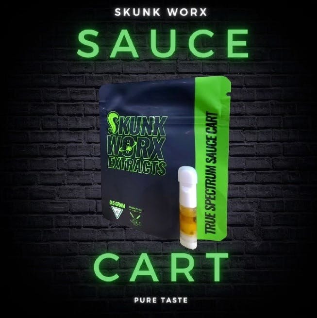 Photograph of product: Skunk Worx | 0.5g | Runtz Live Rosin Disposable