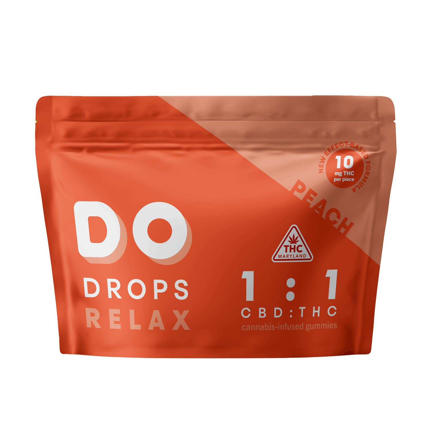 Photograph of Product: 1:1 Peach Gummies 100mg (10-pack)