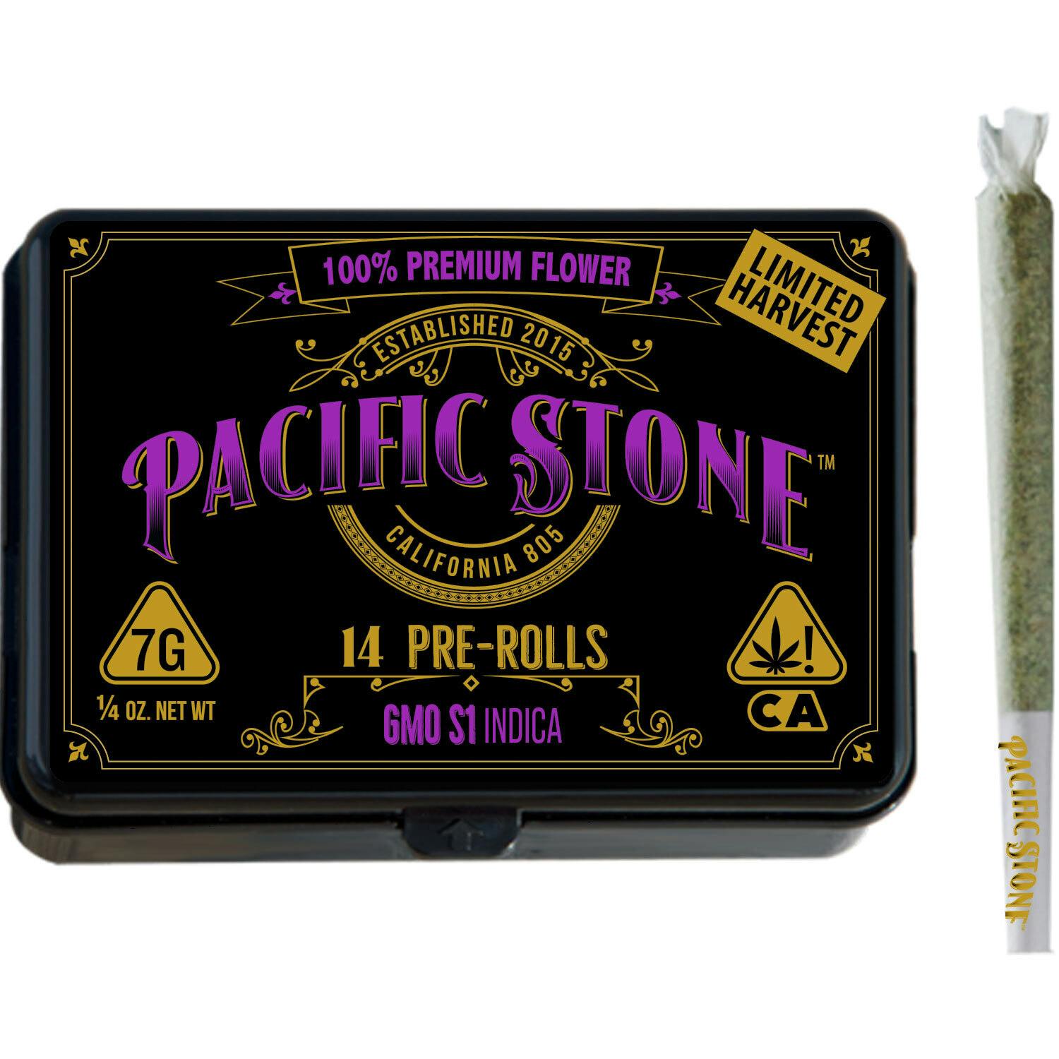 Photograph of product: Pacific Stone | GMO Pre-Rolls (14 Pack) | 7g