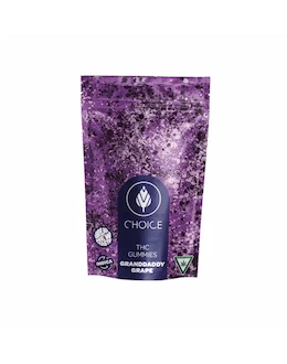 Photograph of product: Grandaddy Grape (I) | 10pk | 100mg | Gummies | Choice Chews