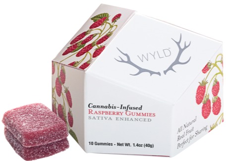 Photograph of product: Wyld | Raspberry 100mg Gummies