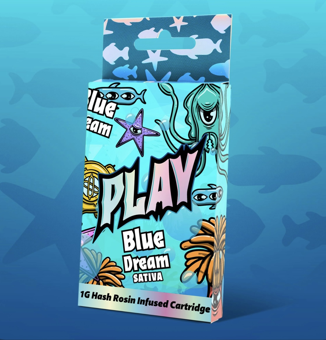 Photograph of product: AU Play: Blue Dream Infused Rosin Cart