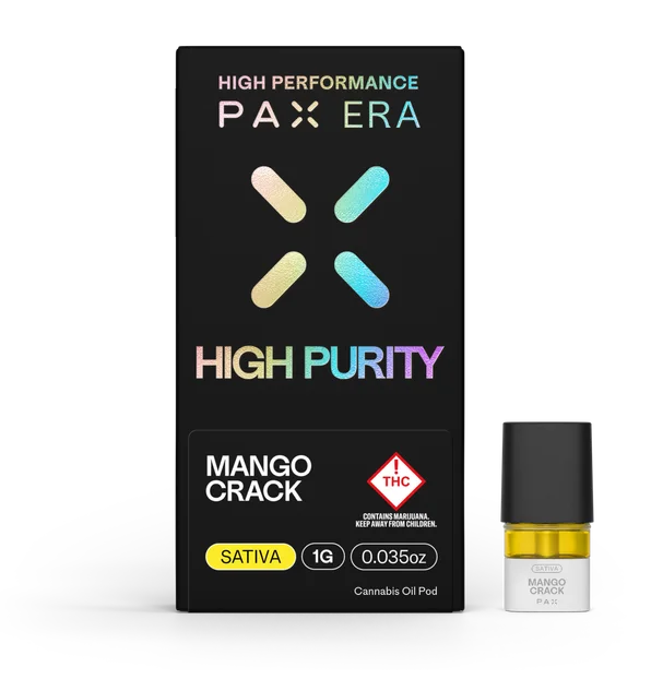Photograph of product: PAX Mango Crack Oui'd High Purity Pod 1000mg