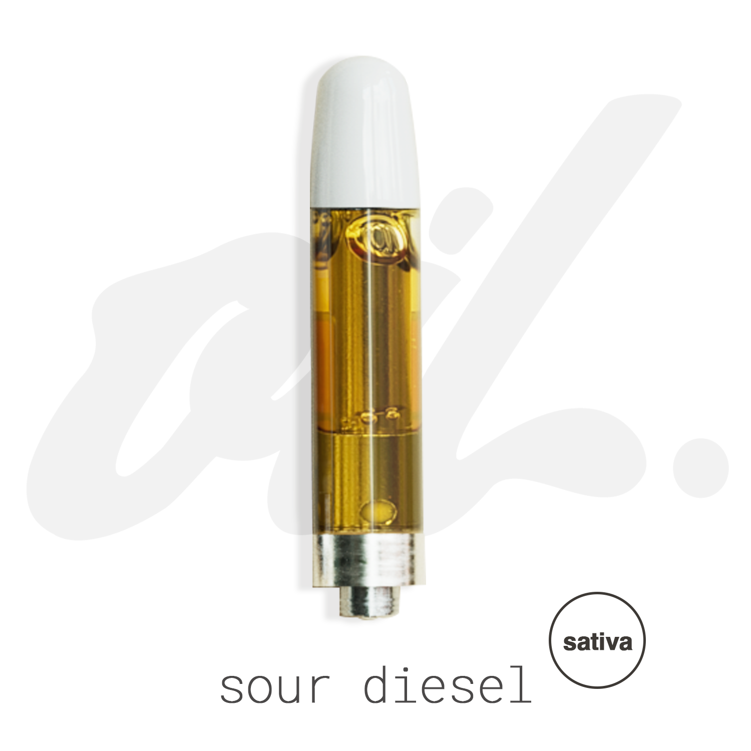 Photograph of product: Oil Sour Diesel Oui'd Cartridge 1000mg