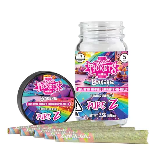 Photograph of Product: LiftTickets - 5pk Permanent Marker Infused Prerolls