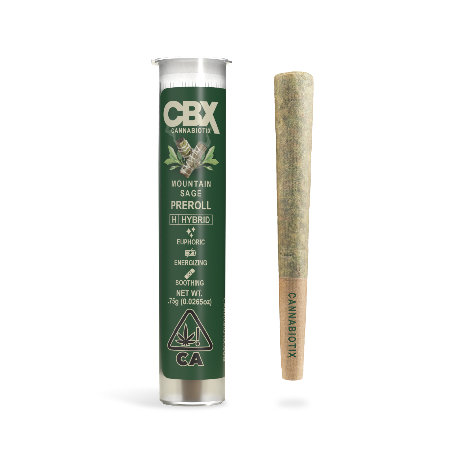 Photograph of product: Cannabiotix | Mountain Sage - .75g Pre Roll