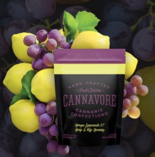 Photograph of product: Cannavore | Grape Lemonade 2:1 TH-oui/CBN 10pc/100mg Gummies
