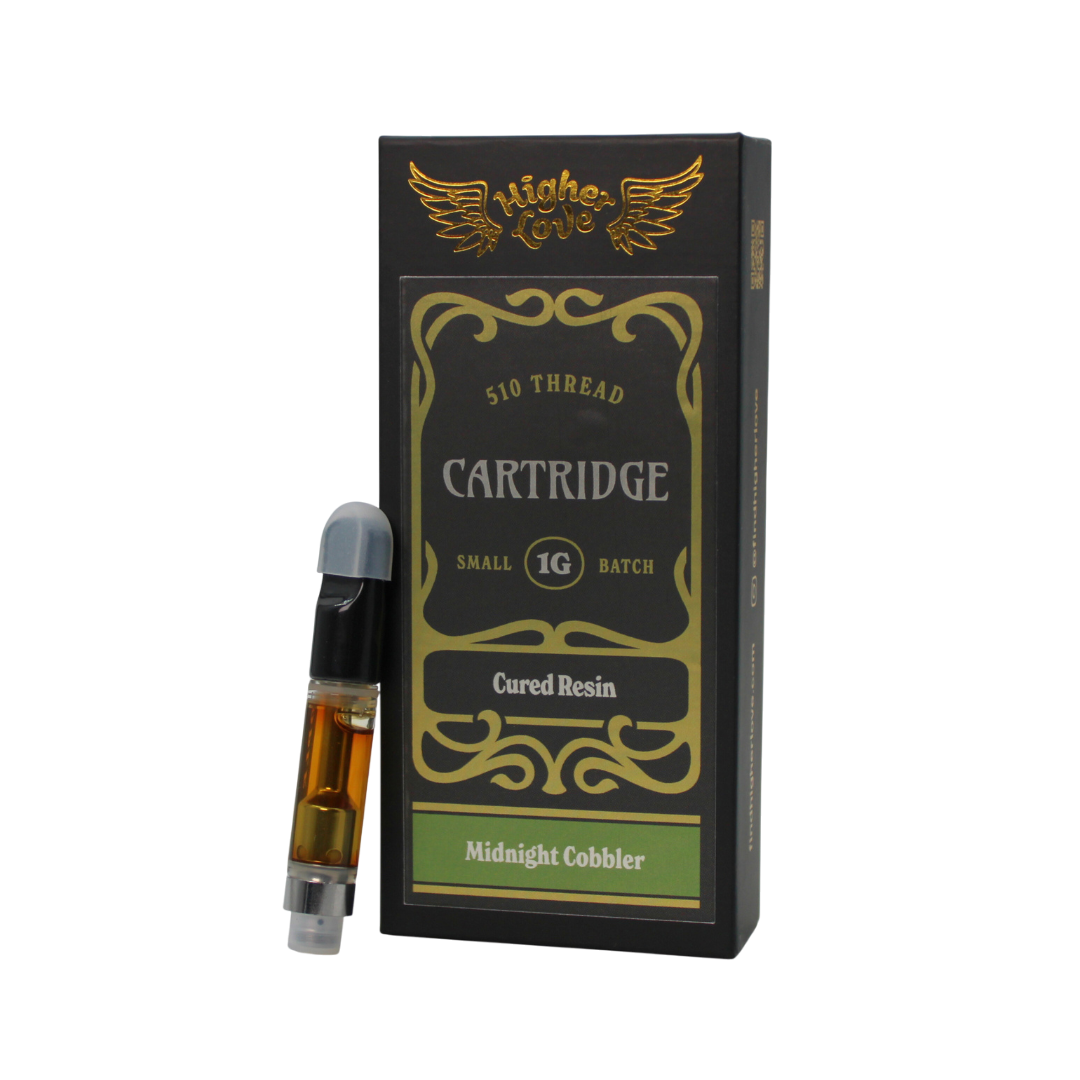 Photograph of product: Higher Love Midnight Cobbler Cured Resin Cart | 1g