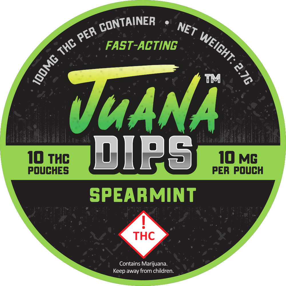 Photograph of product: Spearmint Dip Pouches | 10mg/100mg