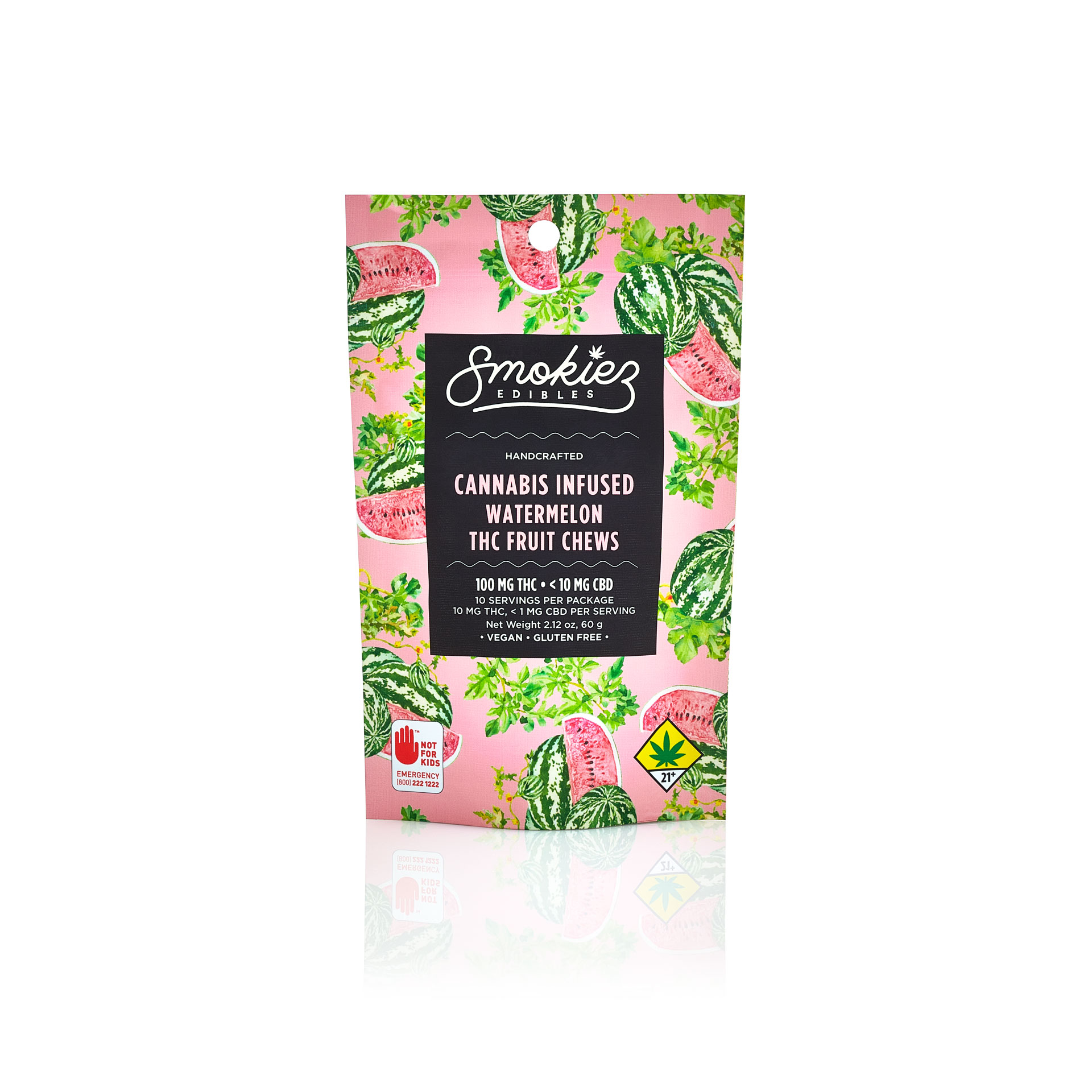 Photograph of product: Watermelon Hybrid  100mg TH-oui Fruit Chews