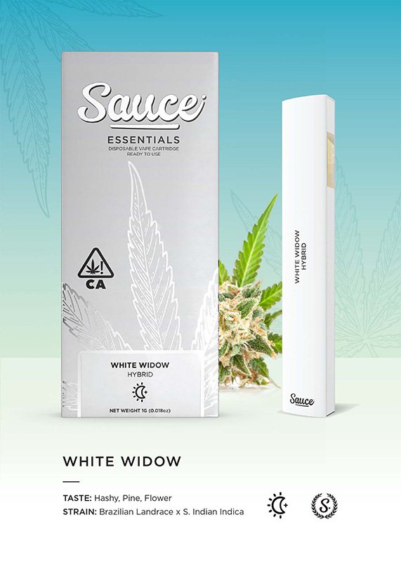 Photograph of product: Sauce: White Widow 1G Disposable Vape