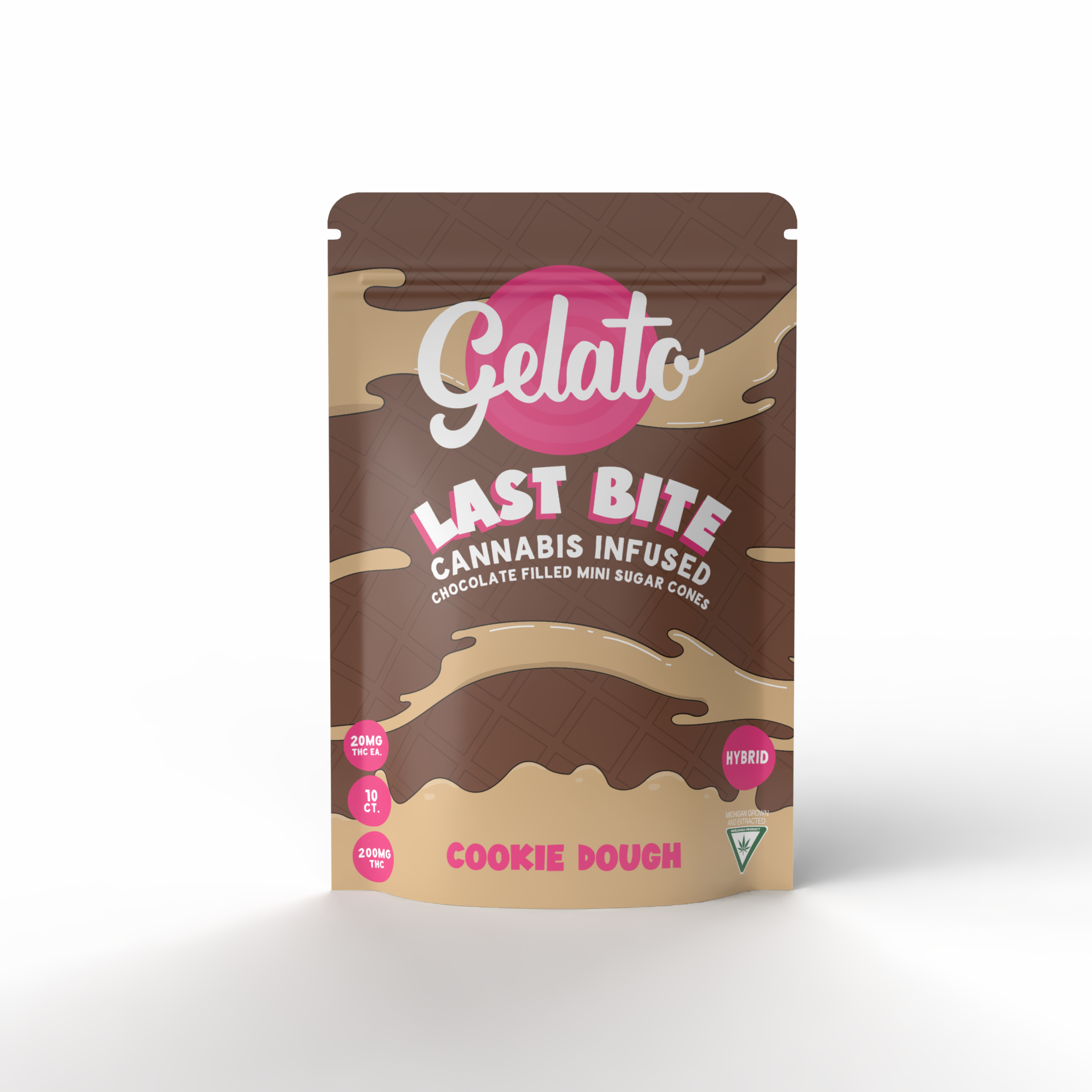 Photograph of product: Gelato Last Bites 200mg Cookie Dough Cones