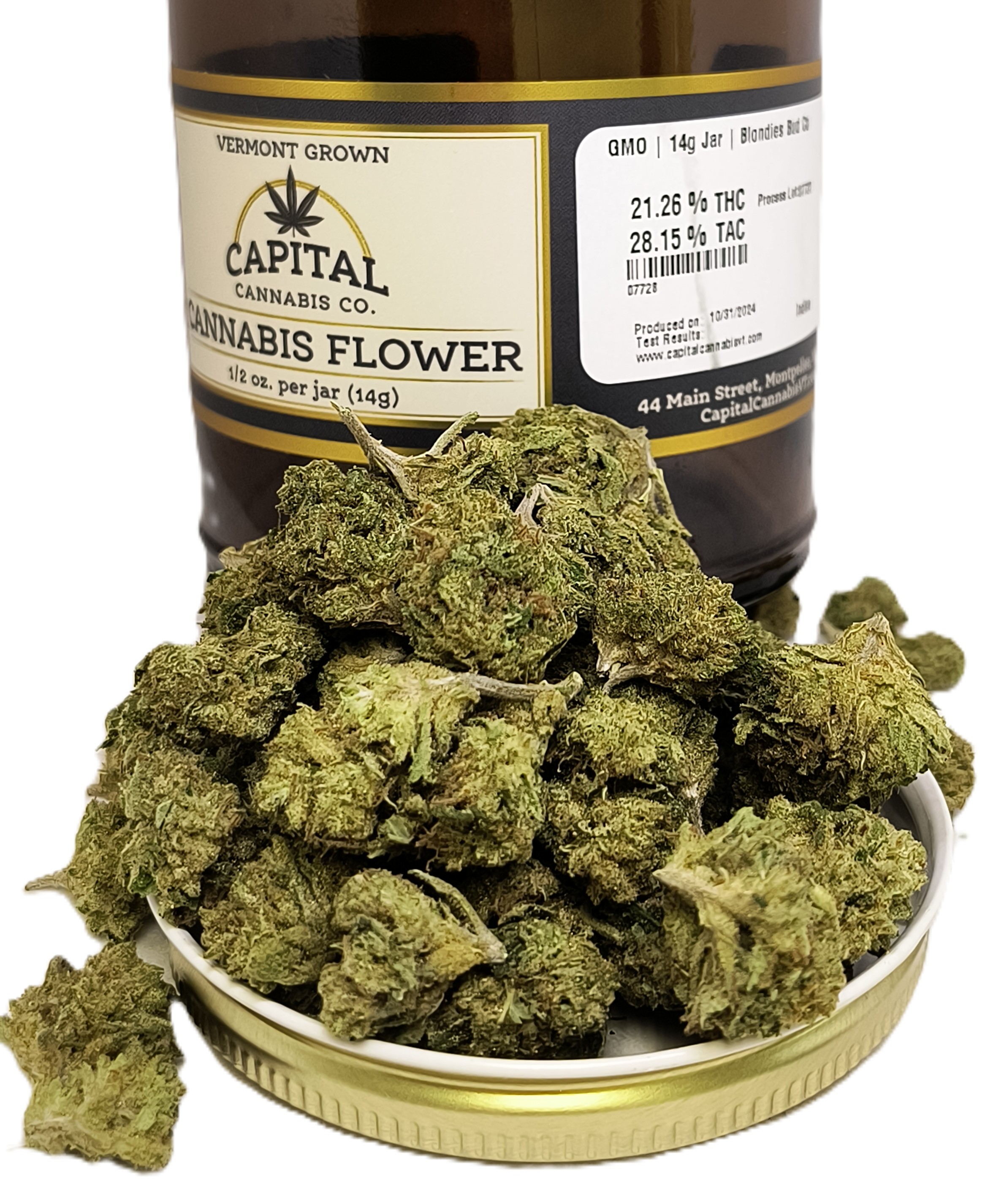 Photograph of product: GMO Jar | Blondies Bud Co - 14g