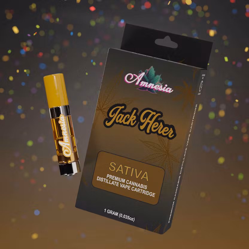 Photograph of product: Amnesia - 510 Vape Cartridge - (1g) - Oui'd - **JACK HERER** (10/$60)