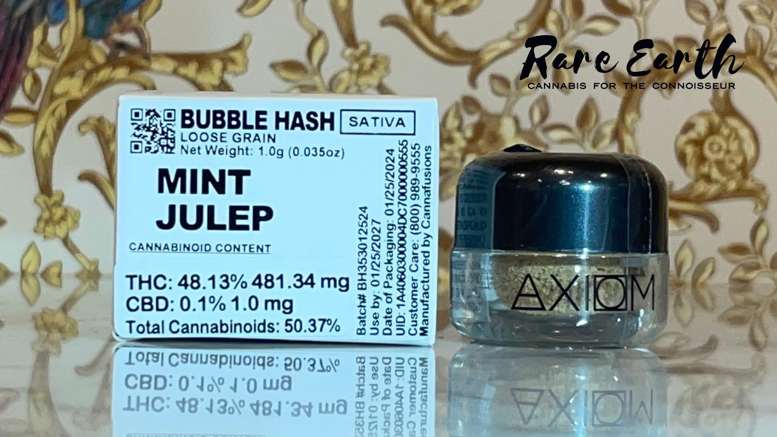 Photograph of product: Axiom au chocolat - Mint Julep - Bubble au chocolat - 50.37% Cannabinoids