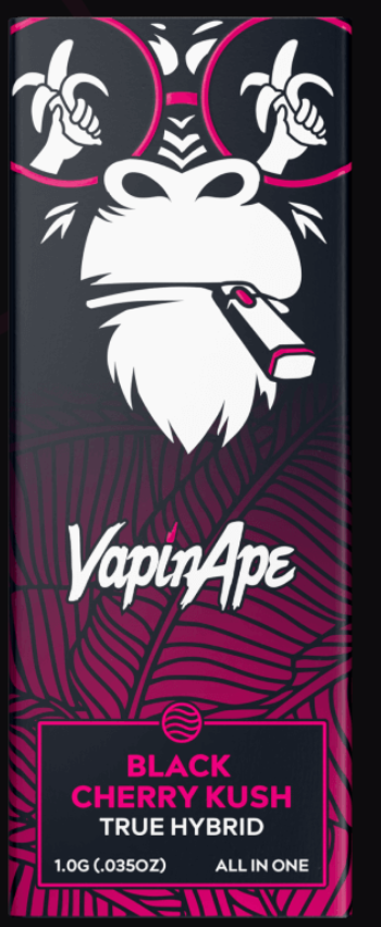 Photograph of product: Vapin Ape |  Black Cherry Kush Disposable | 1g