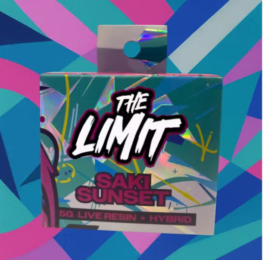 Photograph of product: Saki Sunset | The Limit | Live Resin Concentrate