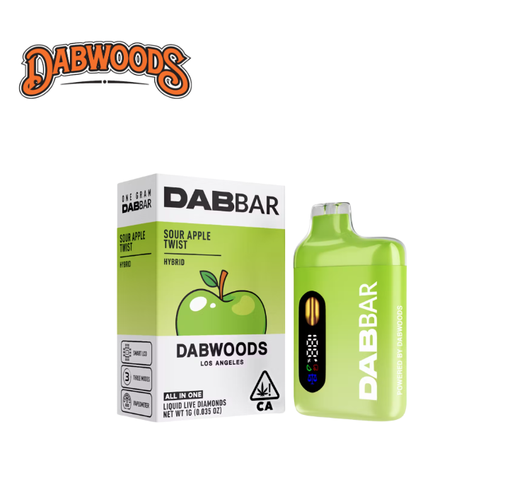 Photograph of product: SOUR APPLE TWIST 1G LIQUID DIAMOND ALL IN ONE