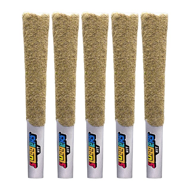 Photograph of product: Adios MF | Infused .7g x 5pk Pre-Rolls