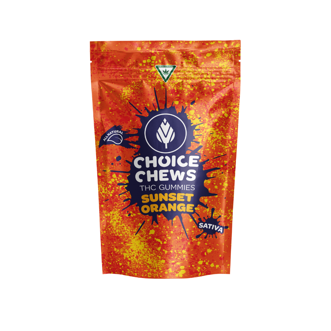 Photograph of product: Choice | Chews Sunset Orange Gummies | 10x20mg | 200mg