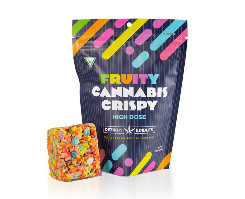 Photograph of product: Detroit Edibles Fruity Oui'd Crispy 200mg