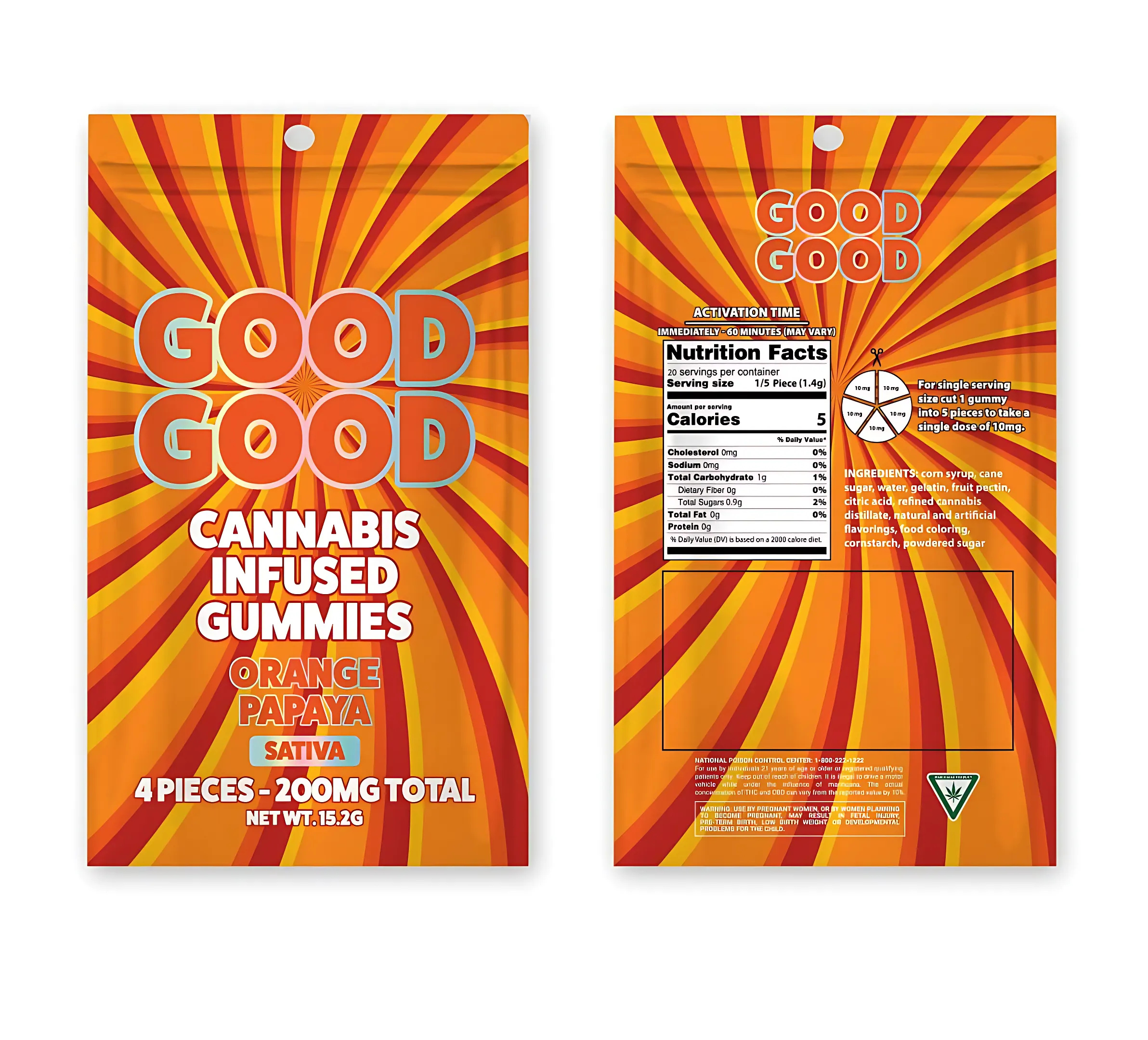 Photograph of product: Good Good- Orange Papaya- 200mg