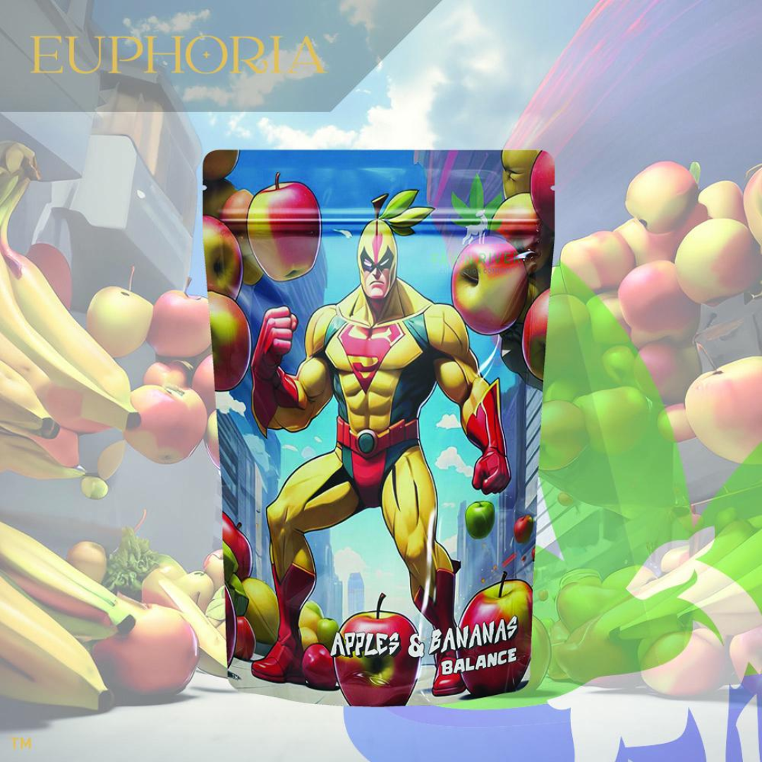Photograph of product: Euphoria - Apples & Bananas 28G