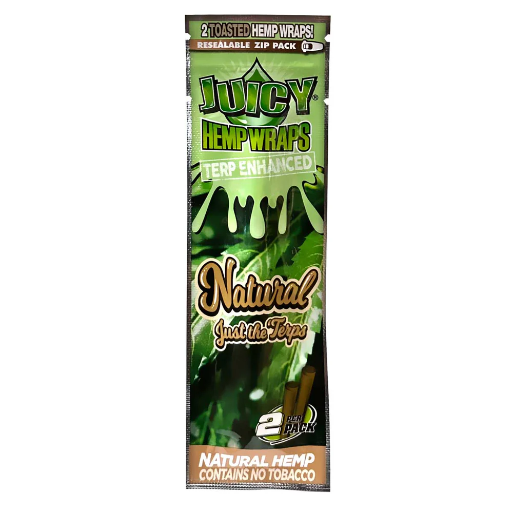 Photograph of product: JCY | Juicy Jay's Hemp Wraps 2 Pack | Natural