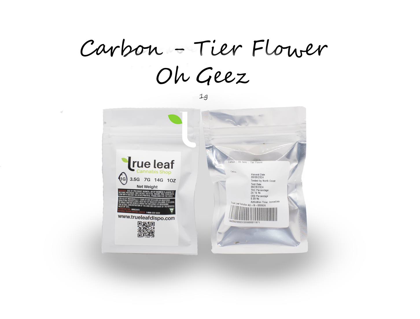 Photograph of product: Carbon | Oh Geez | Tier Flower - 1g