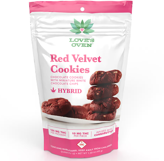 Photograph of product: Loves Oven - Cookies - Red Velvet (H) 100mg