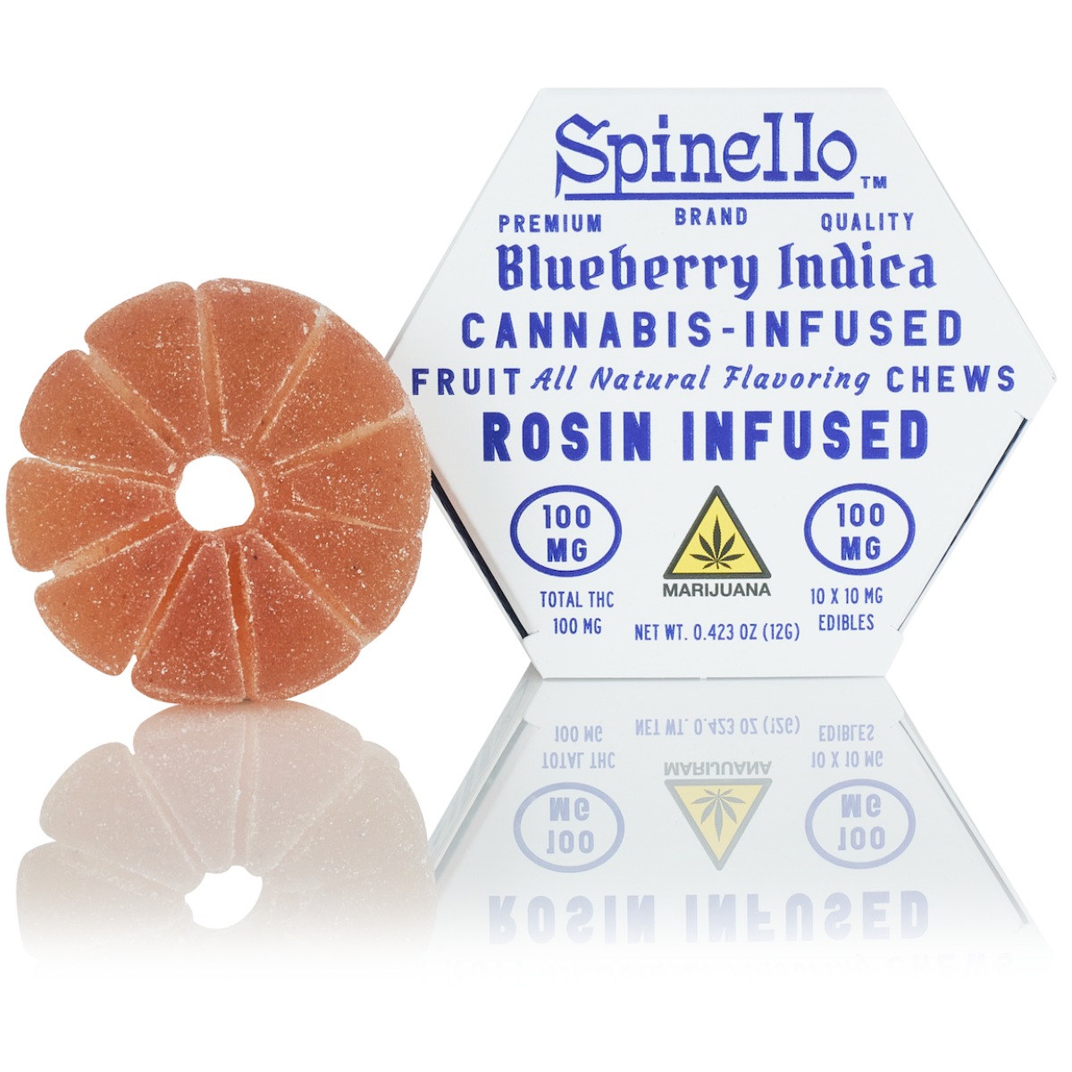 Photograph of product: Rosin Infused, Blueberry, Oui'd 100mg