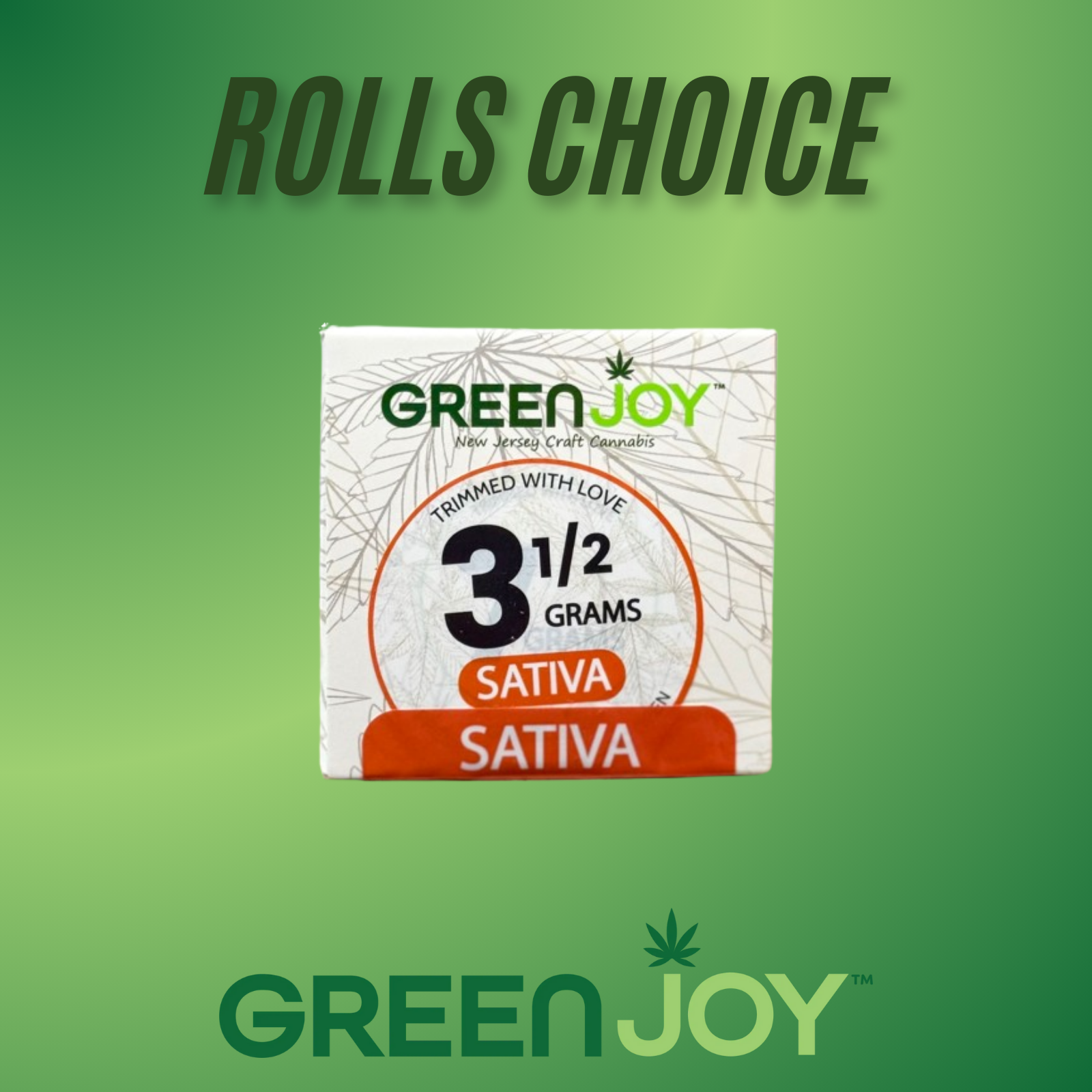 Photograph of product: Green Joy Craft Oui'd | Rolls Choice | 3.5g (Oui'd)