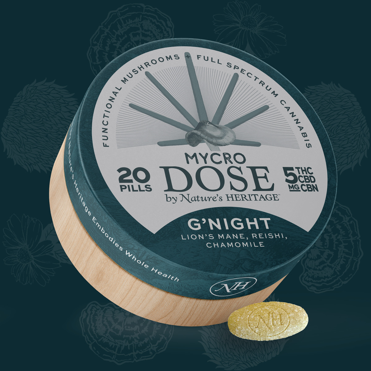 Photograph of product: Mycro Dose G'Night Capsules | 20pk
