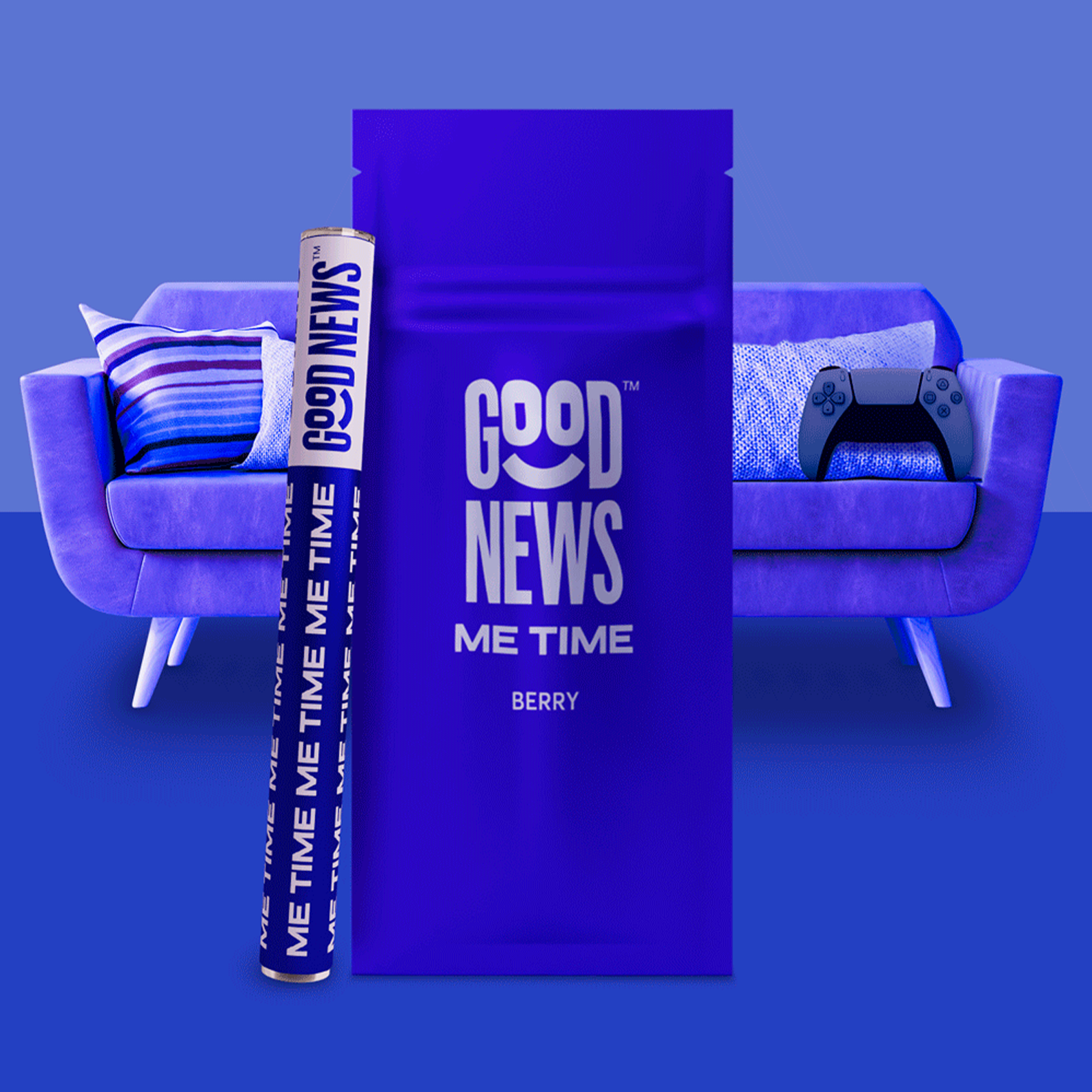 Photograph of product: Disposable Pen | Good News | Me Time [Berry] [Distillate]