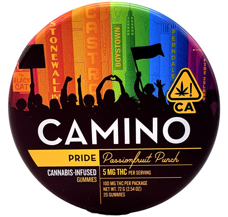 Photograph of product: Pride Passionfruit Punch Gummies | 72G 20PK