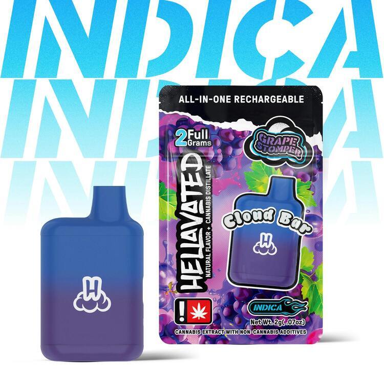 Photograph of product: Hellavated Cloud Bar Grape Stomper Cart