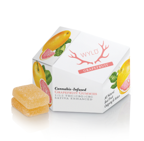 Photograph of product: Grapefruit 100MG TH-oui CBD CBG (WYLD)