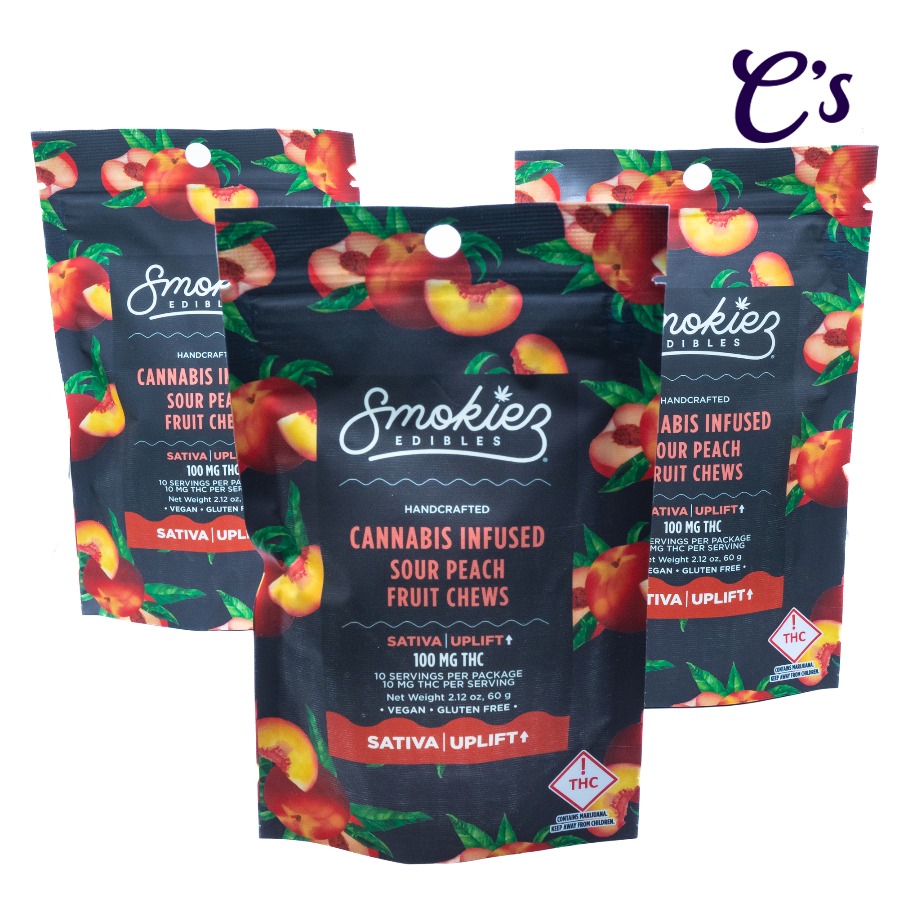 Photograph of product: Smokiez | Gummie (S) Peach 100mg